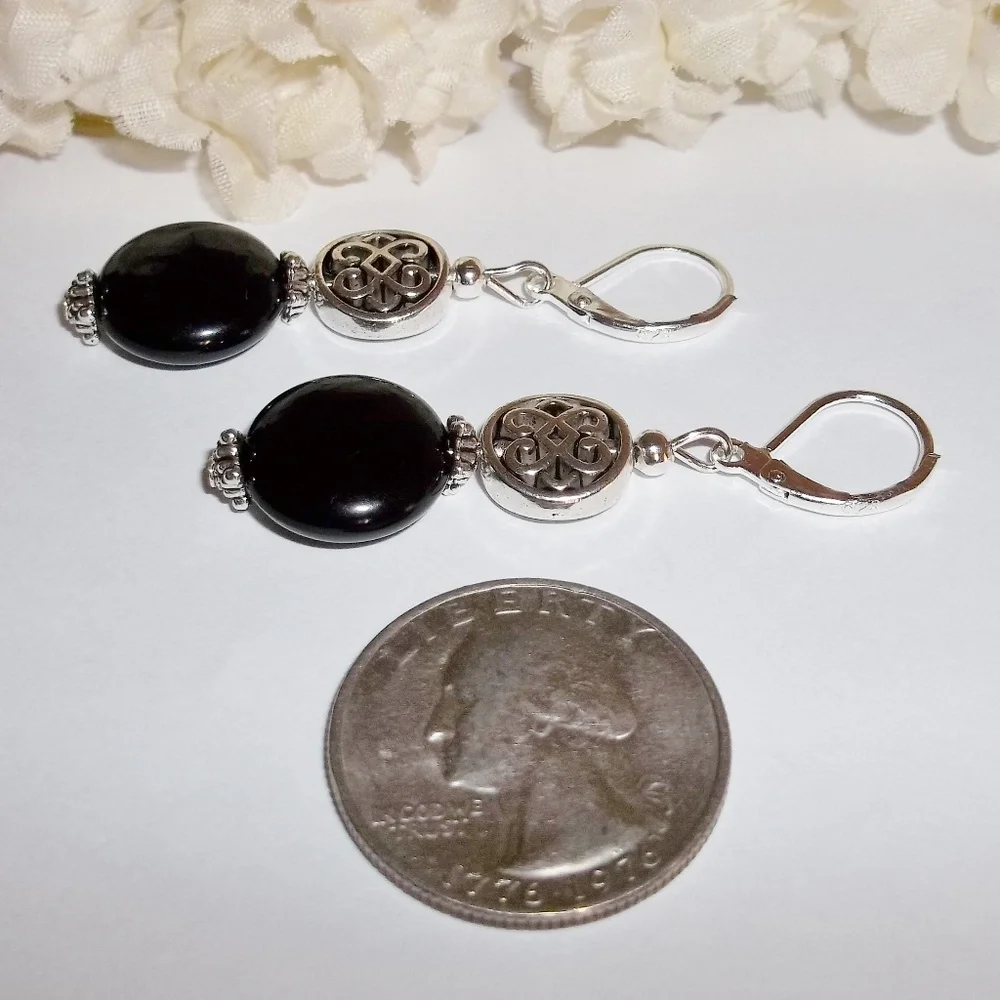 Earrings, Black and Silver Earring Set Celtic Knot NWT Earring Earring Set A059_4
